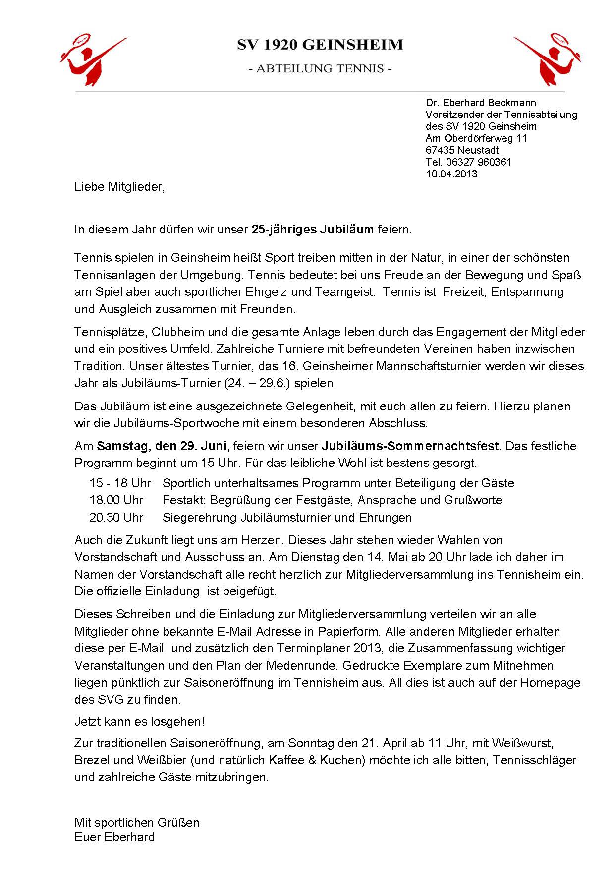 Anschreiben E.Beckmann